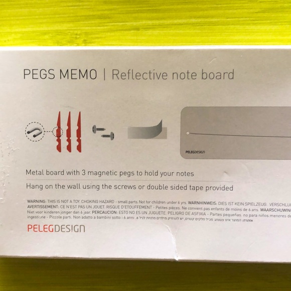 2 for 1! Magnetic metal reflective memo note board bird wire design with magnets - Picture 7 of 7